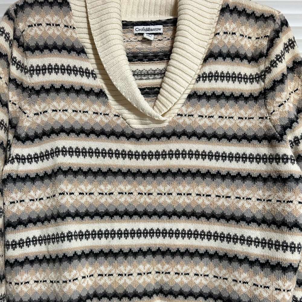 Croft & Barrow VNeck XL Winter Sweater
